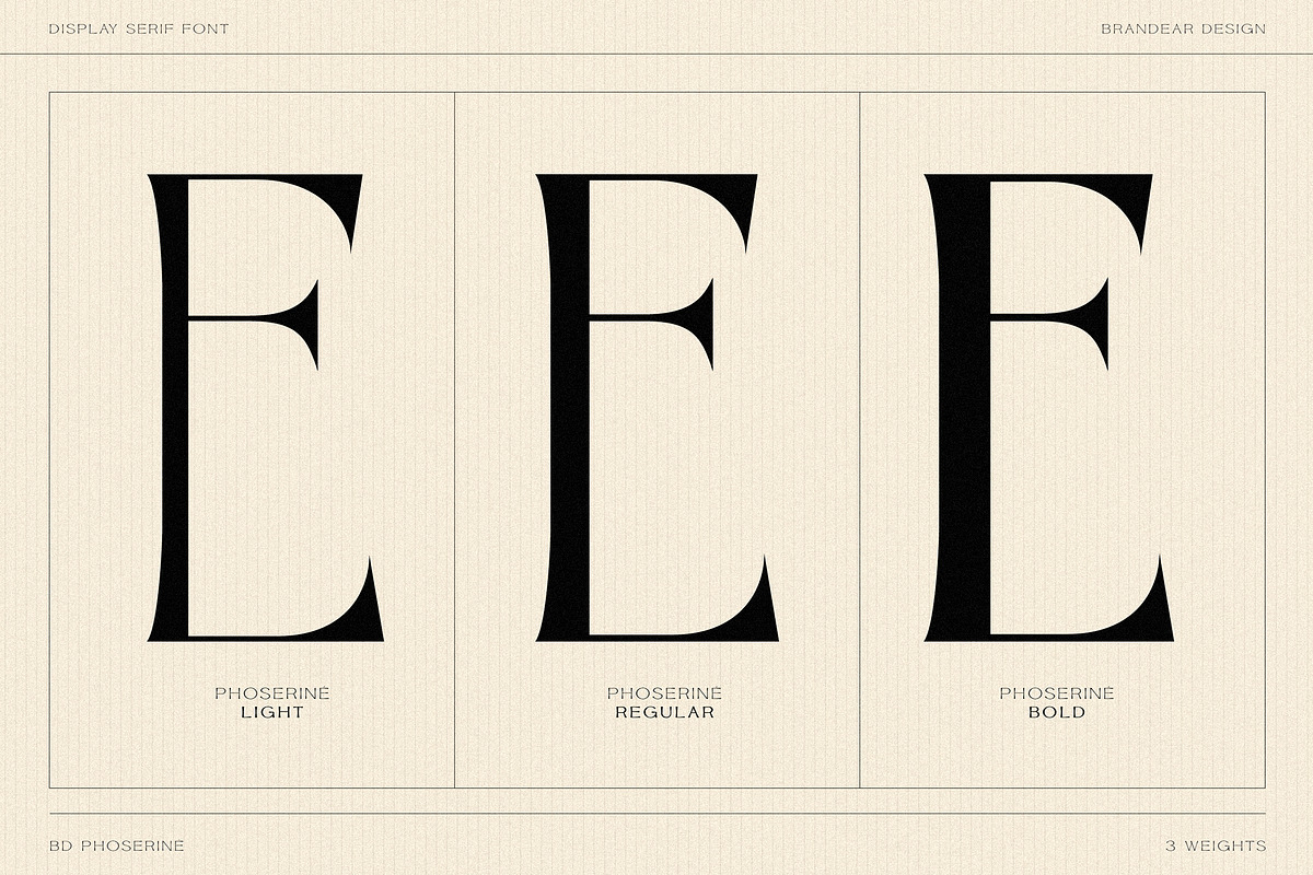 BD PHOSERINÉ | Display Serif, a Serif Font by Brandear Design (Photo 18 of 23)