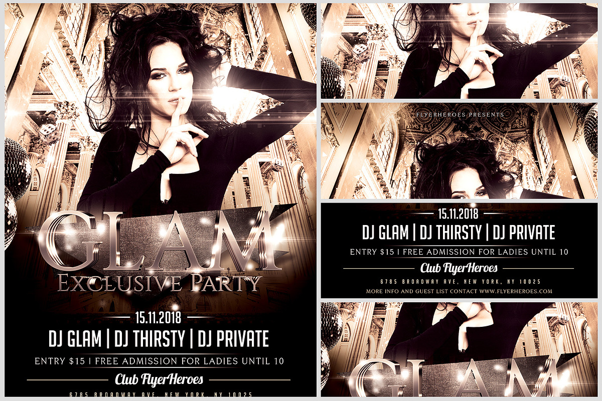 Club Party Flyer 1, a Flyer Template by FlyerHeroes (Photo 3 of 4)