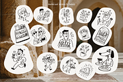 Handdrawn Cafe Stickers, an Emoji Icon by nadispasibenko (Thumbnail 6 of 9)