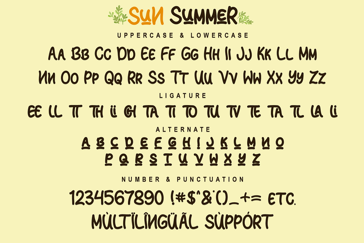 Sun Summer - Display Font, a Handwritten Font by alifryanzulfikar (Photo 8 of 9)