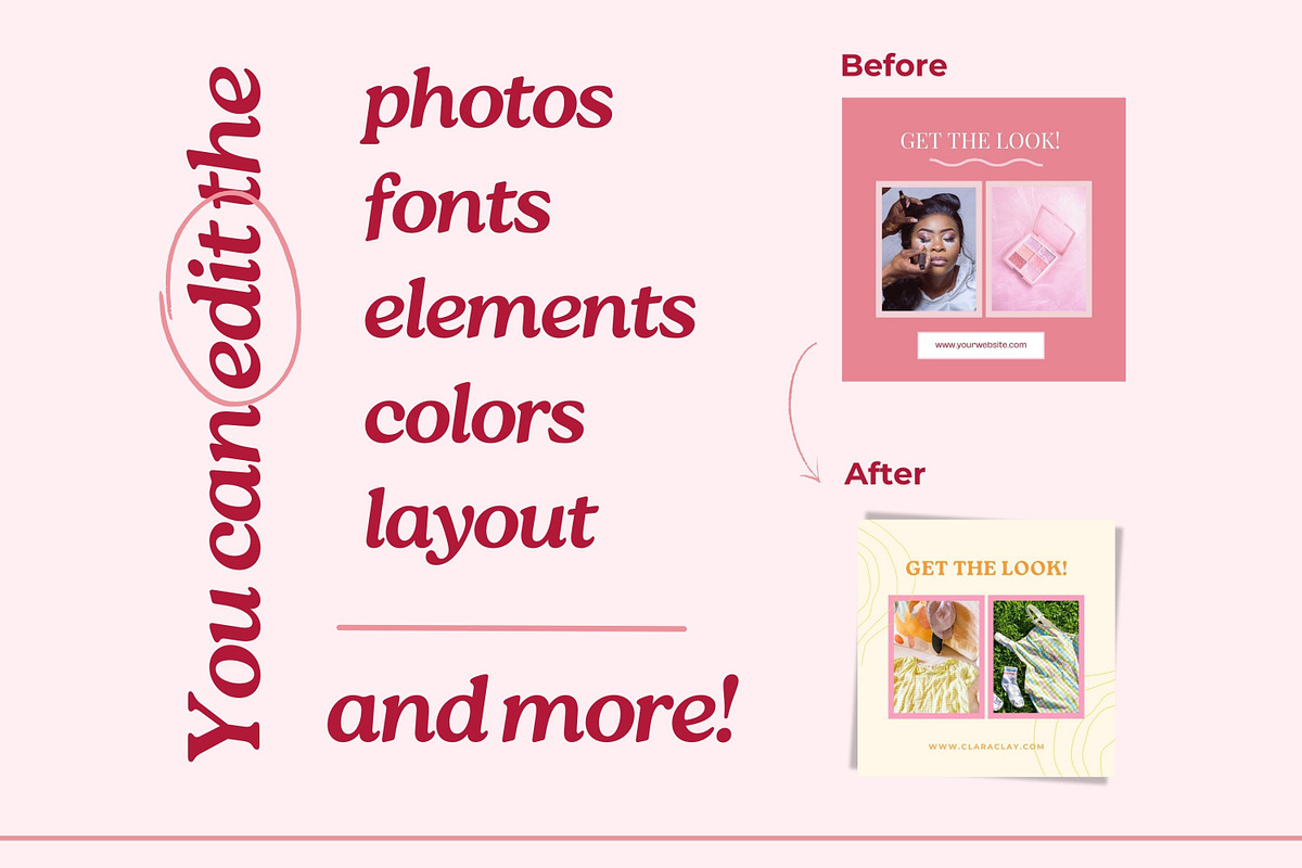 Ecommerce Instagram Posts Templates, a Social Media Template by Hell Yeah Designs (Photo 7 of 7)