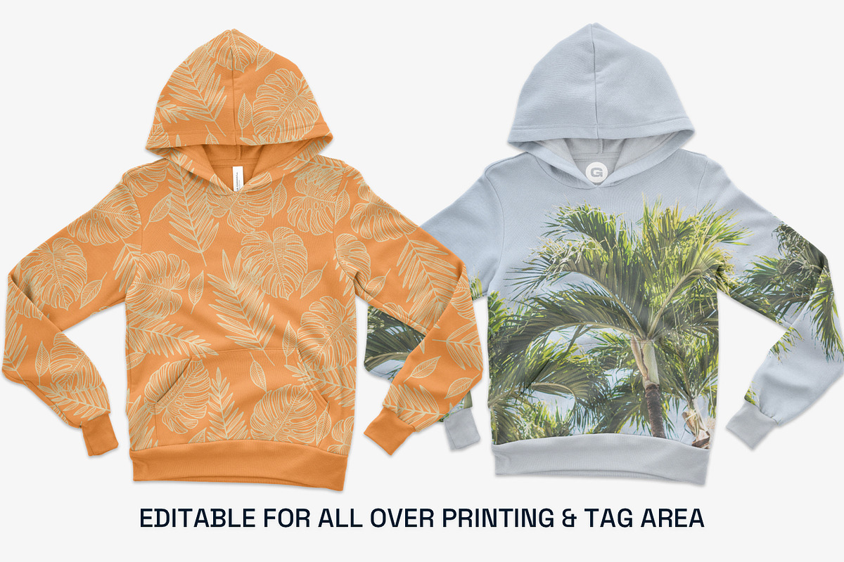 Bella Canvas Youth Pullover Mockups, a Shirt Mockup by GraphicHero (Photo 8 of 9)