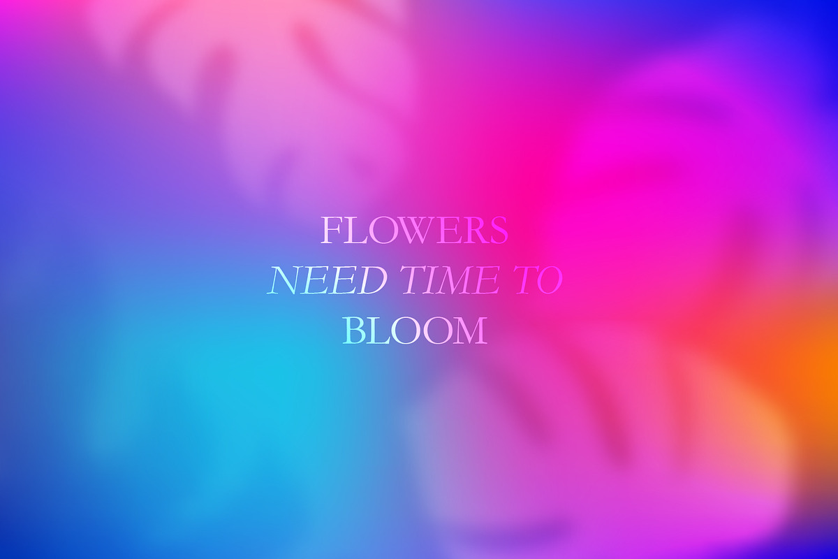 Gradients & Leaves Backgrounds Set, a Texture Illustration by Briddy (Photo 6 of 9)