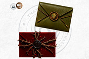 Magic Fantasy Envelopes Cliparts, an Object Illustration by ThatsDesignArt (Thumbnail 7 of 10)