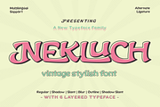 Nekluch - Vintage Display Font, a Serif Font by twinstd (Thumbnail 1 of 10)
