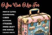 Pink Summer Santorini Travel Clipart, an Illustration by CreationArt (Thumbnail 3 of 9)