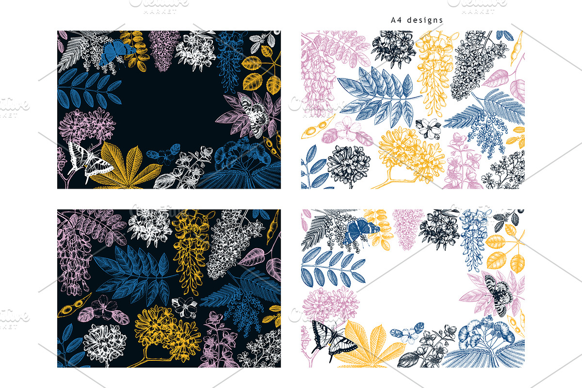 Spring Trees Vectors & Designs, a Seasonal Illustration by Yevheniia (Photo 4 of 13)