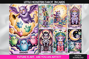 Little Monster Tarot Cards Deck