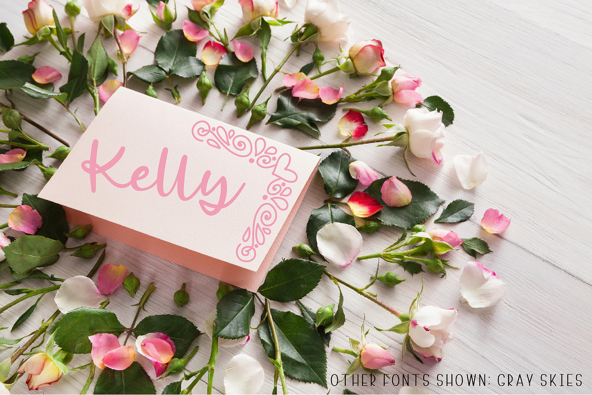Ornament Font - Hand Drawn Swooshes preview 3
