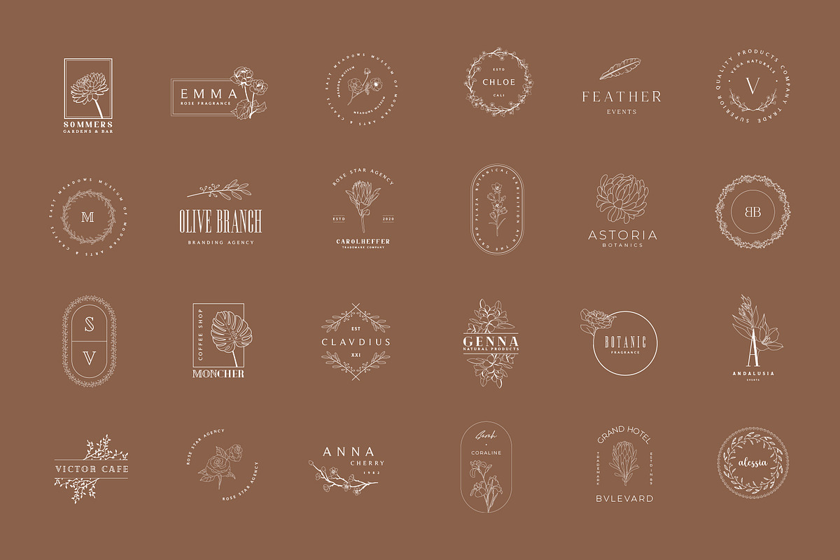 380 Stylish & Minimal Logos, a Branding & Logo Template by Graphicdome (Photo 3 of 18)
