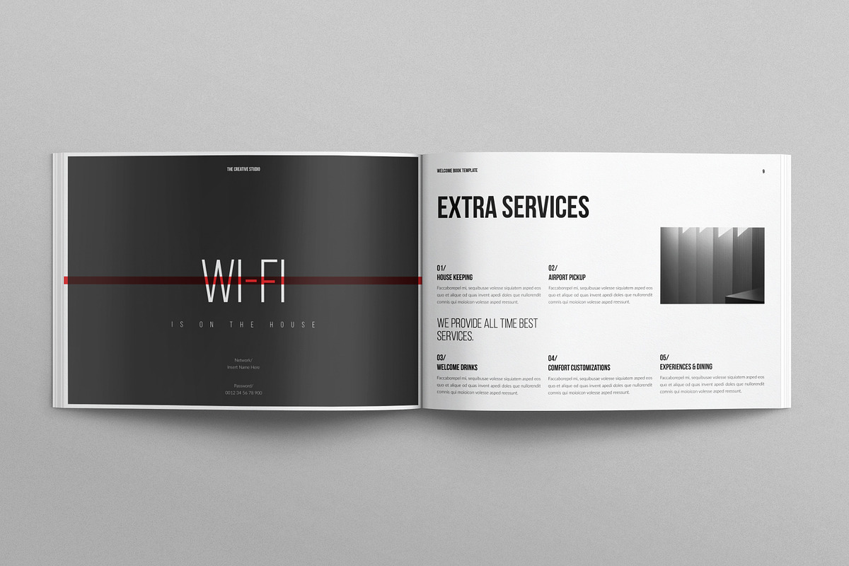 Welcome Book Template Landscape, a Brochure Template by E-Type (Photo 4 of 7)