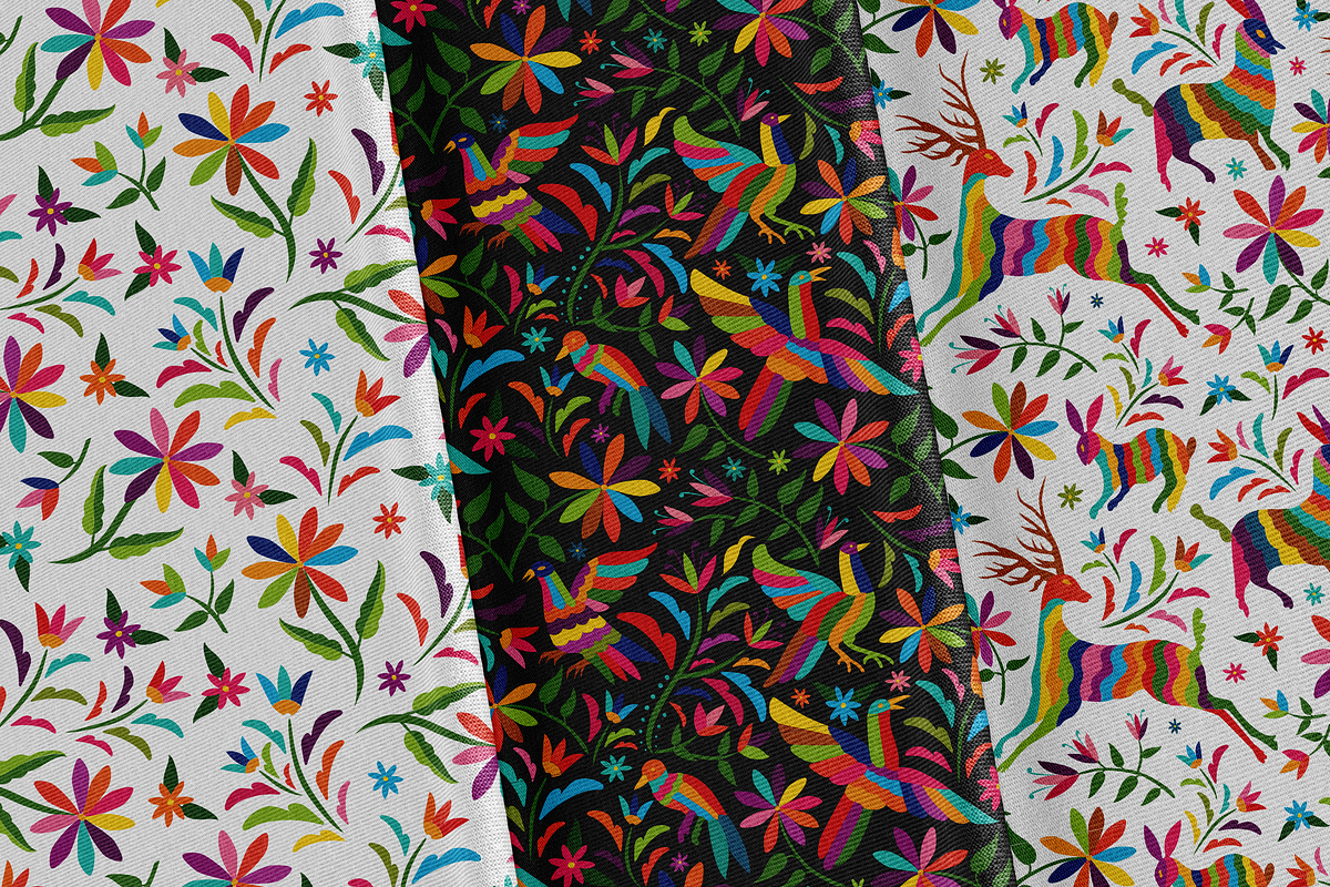 Mexican Otomi Seamless Patterns #2, a Pattern Graphic by Akbaly (Photo 3 of 6)