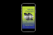 Gradient Concert Ticket, a Stationery Template by Neermana (Thumbnail 3 of 4)