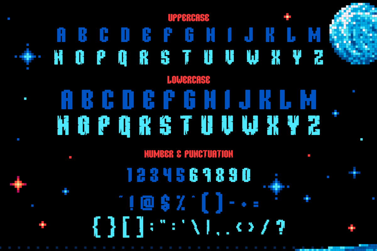 Alpha Forge Pixel Font, a Font by PutraCetol Studio (Photo 5 of 5)