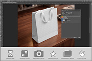 Elegant Paper Bag PSD, a Packaging Mockup by Bruno's Shop (Thumbnail 2 of 3)