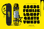 Bubble Core Graffiti Mix Metal Font, a Blackletter Font by alit design (Thumbnail 22 of 22)