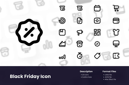Black Friday Animation/Lottie Icons