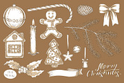 Merry Christmas Design Set, a Decorative Illustration by DeepFuze (Thumbnail 3 of 9)
