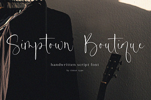 Simptown Boutique - Handwritten Font