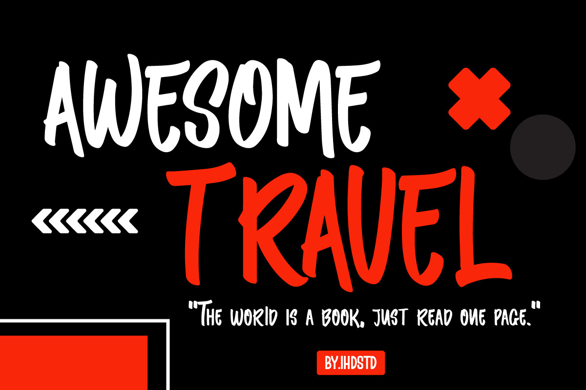 Raven Brush Display Font, a Handwritten Font by IHDSTD (Photo 2 of 5)