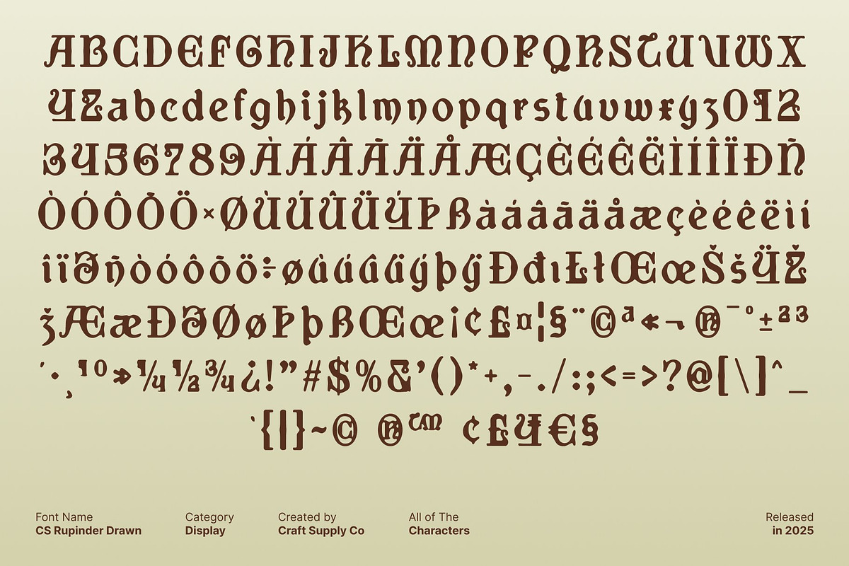 CS Rupinder Drawn, a Sans Serif Font by Craft Supply Co. (Photo 8 of 8)