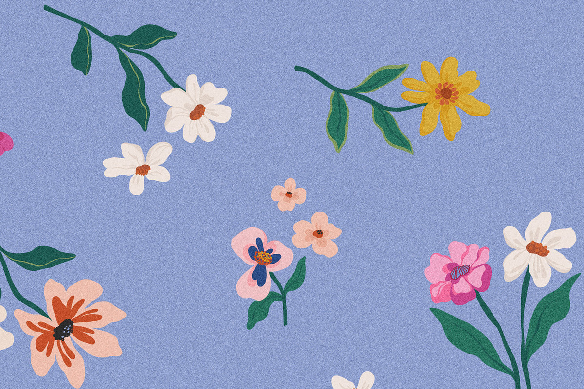 Naive Matte Gouache Floral Pattern, a Pattern Graphic by likorbut (Photo 11 of 14)