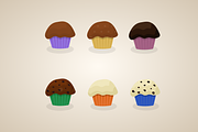 Muffin Illustrations, an Illustration by naima.design (Thumbnail 1 of 5)