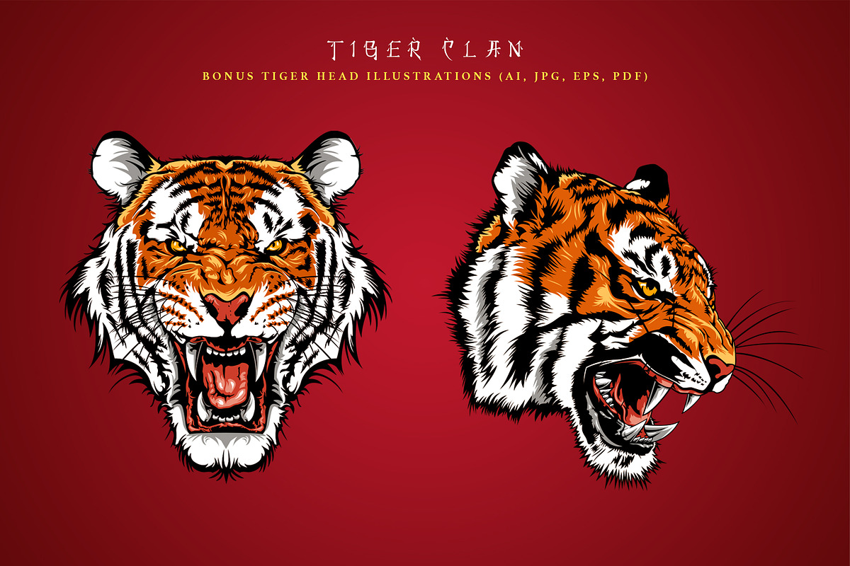 Tiger Clan, a Symbol Font by Burntilldead (Photo 8 of 11)