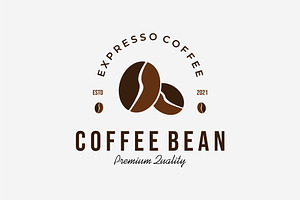 Coffee Beans Espresso Logo Icon