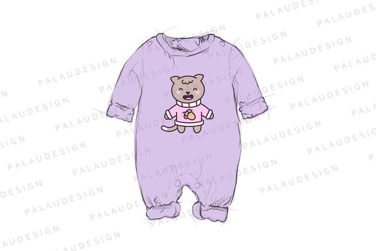 Cute Kawaii Cat Autumn Character, a Seasonal Illustration by Palau (Photo 7 of 12)