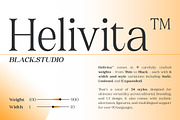 BS Helivita, a Font by Black Studio (Thumbnail 1 of 15)