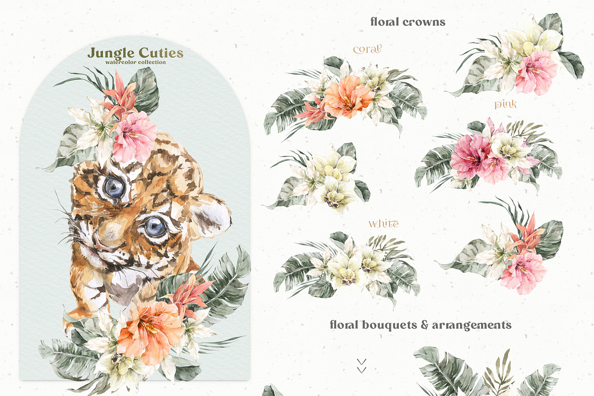 Jungle Cuties. Tropical Baby Animals, an Animal Illustration by Cat In Colour (Photo 6 of 9)