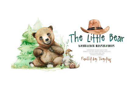 The Little Bear Watercolor Set