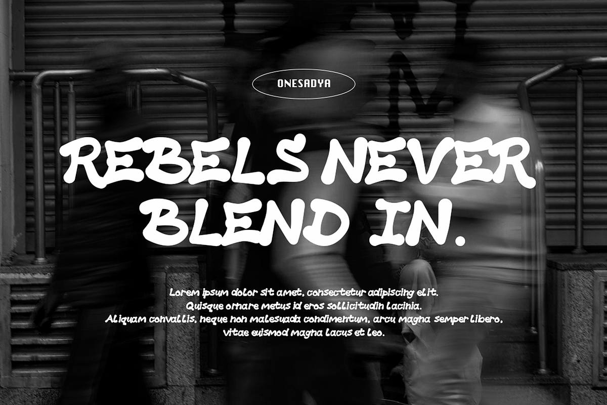 Rojela – Urban Display Font Typeface, a Sans Serif Font by ONESADYA (Photo 2 of 13)