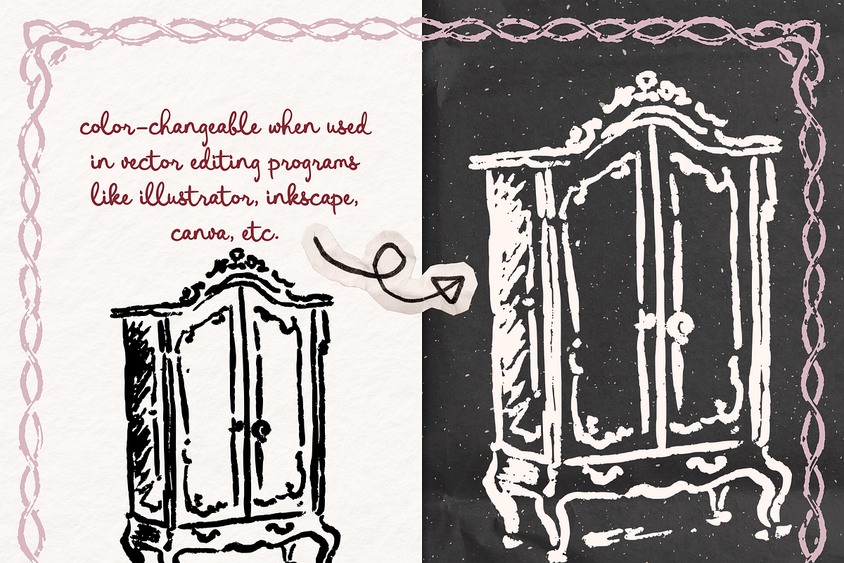Antique Clipart, Estate Sale Ink, an Object Illustration by The October Creative (Photo 2 of 13)