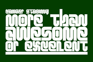 Canger Staong - Display Font