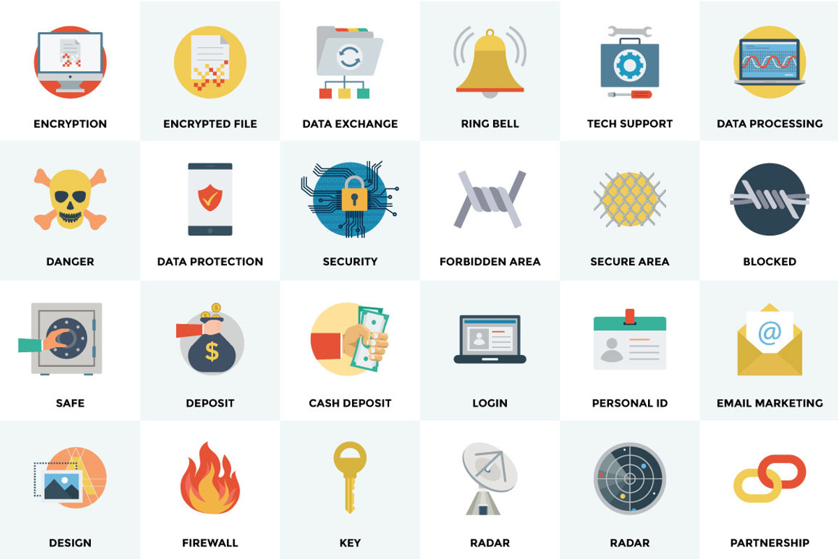 75+ Flat Vector Icons preview 3