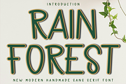 Rain Forest, a Sans Serif Font by FreshTypeINK (Thumbnail 1 of 8)