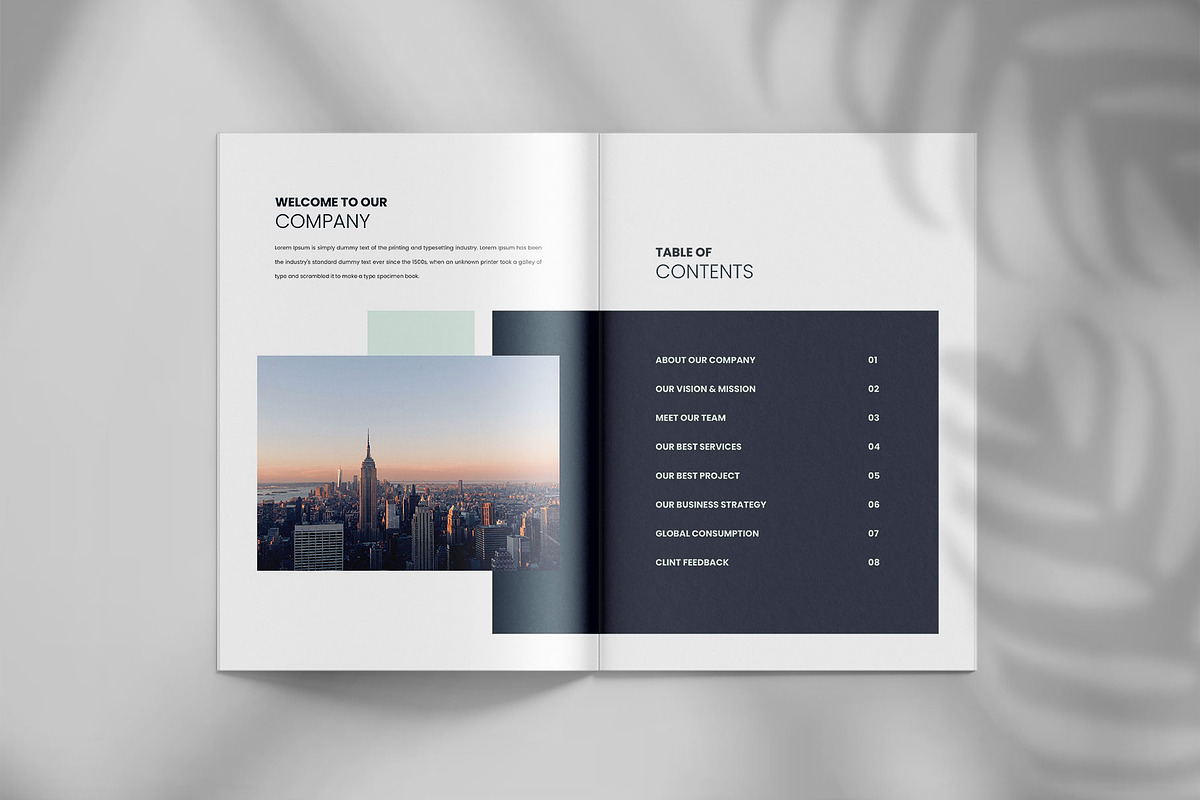 Company profile brochure template, a Brochure Template by Tanmoy Topu (Photo 3 of 12)