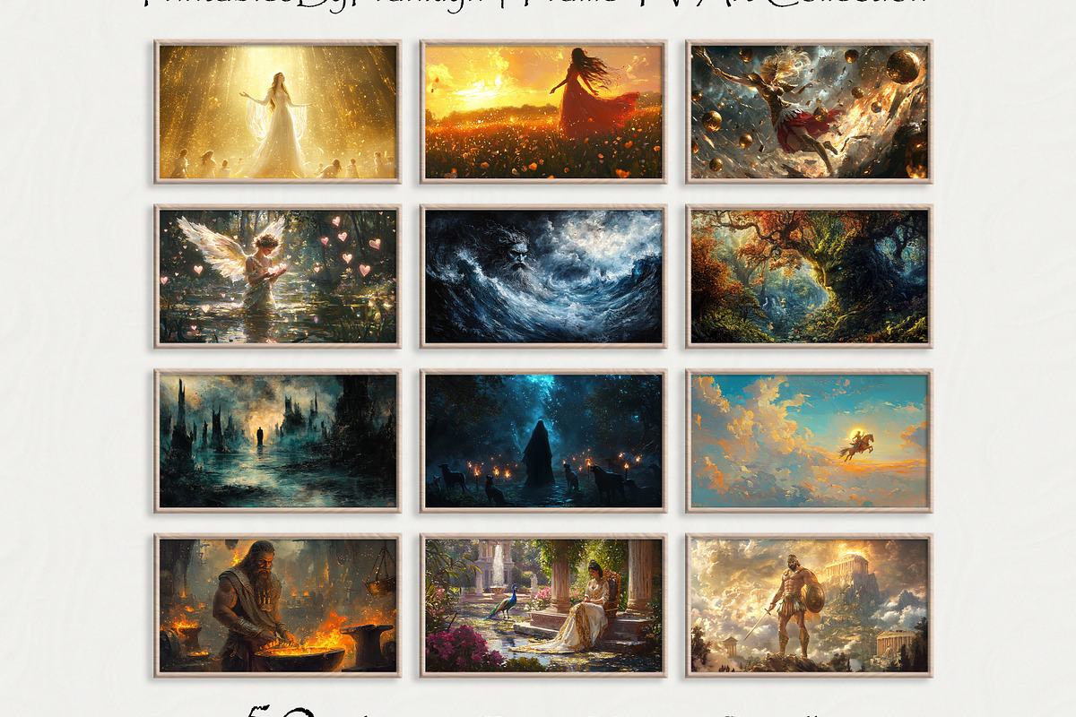 Frame TV Art Greek Gods Bundle of 50, a Wallpaper Photo by PrintablesByFranklyn (Photo 5 of 13)