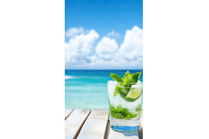 Refreshing mojito cocktail on, a Nature Photo by Lermont51