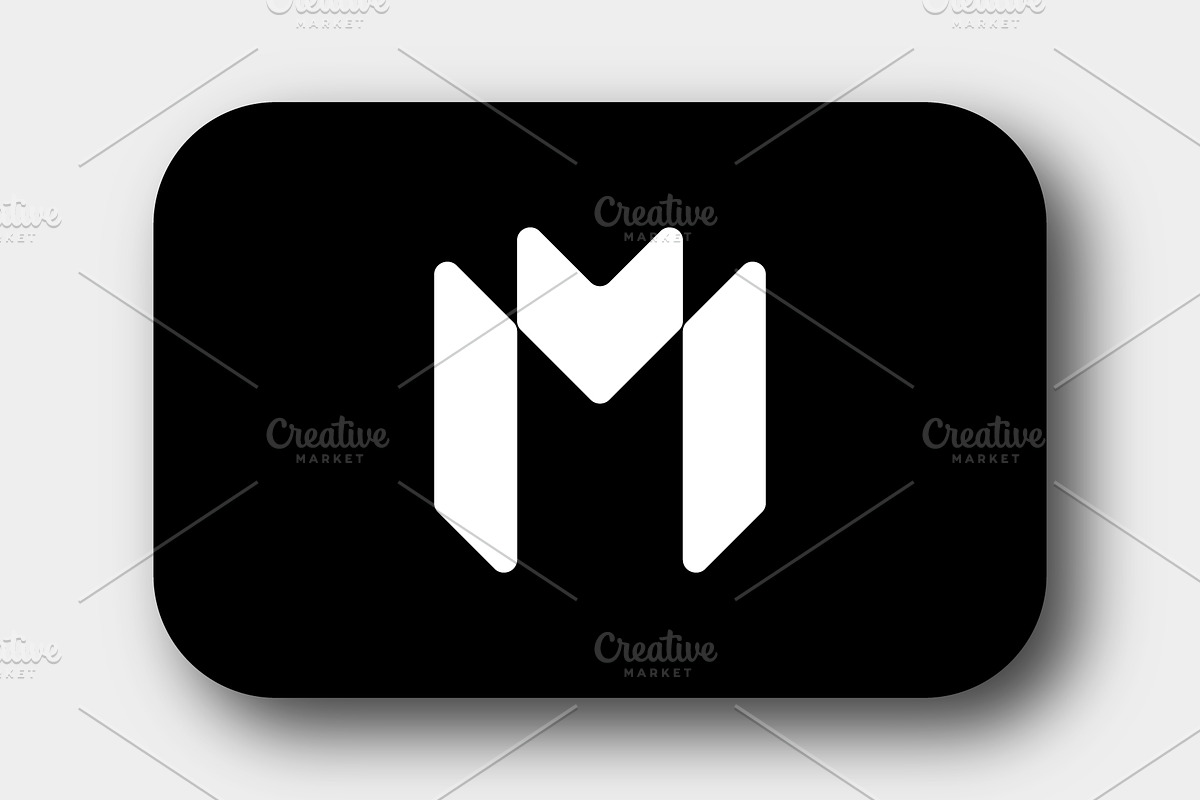 Modern Red M Logo on White Backgroun, a Branding & Logo Template by Salman Shop (Photo 4 of 4)