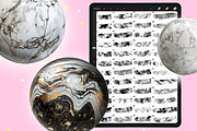 Marble Texture procreate brushes, a Brush Add-On by Revabrush (Thumbnail 7 of 9)