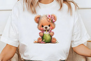 Whimsical Summer Bear Clipart, an Illustration by Designworld (Thumbnail 7 of 8)