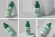 Glass Airless Pump Bottle Mockups, a Product Mockup by megostudi0 (Thumbnail 1 of 7)