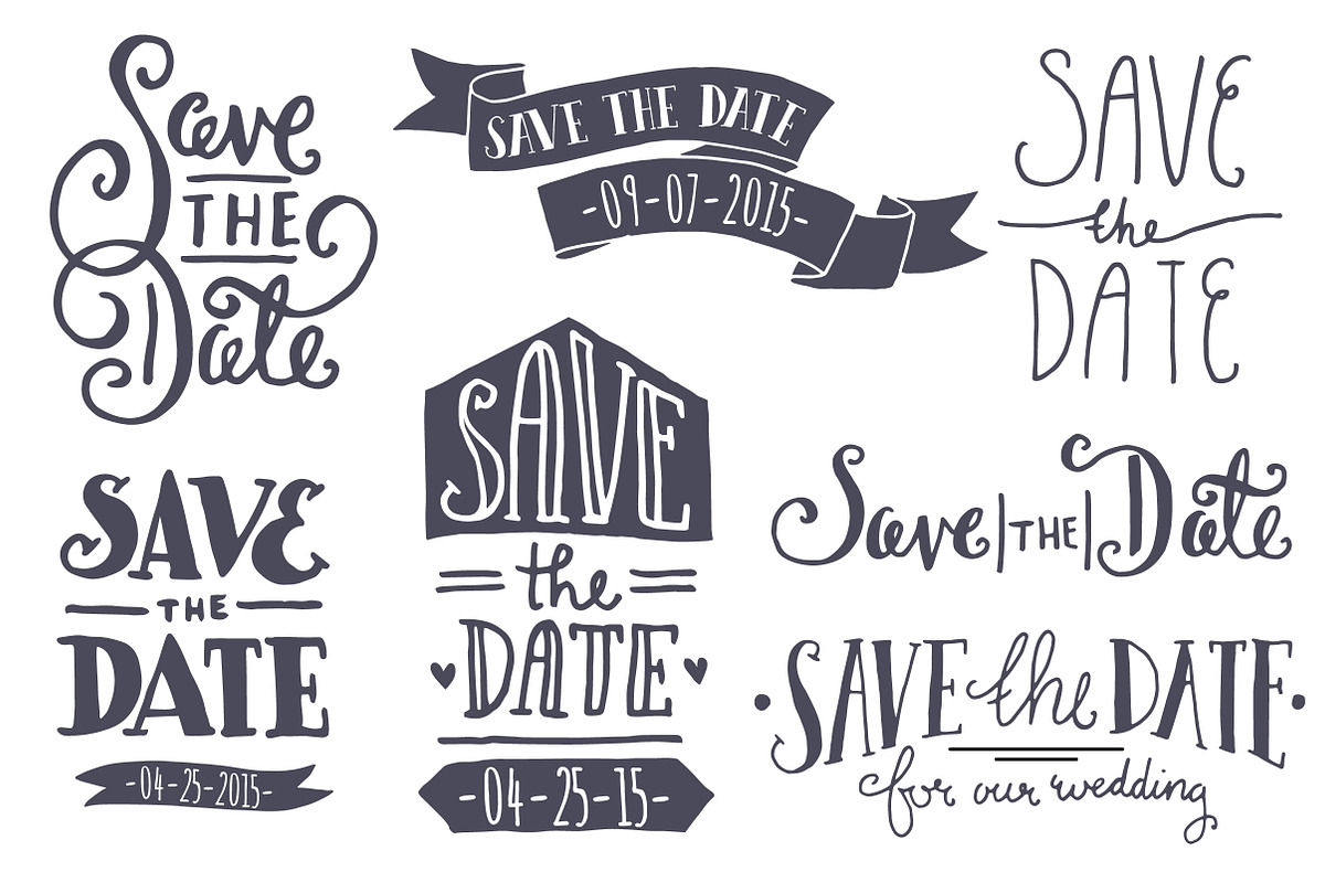 Save the Date Overlays preview 2