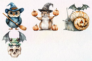 Quirky Halloween Animals Clipart, an Illustration by Dream Creation (Thumbnail 7 of 7)
