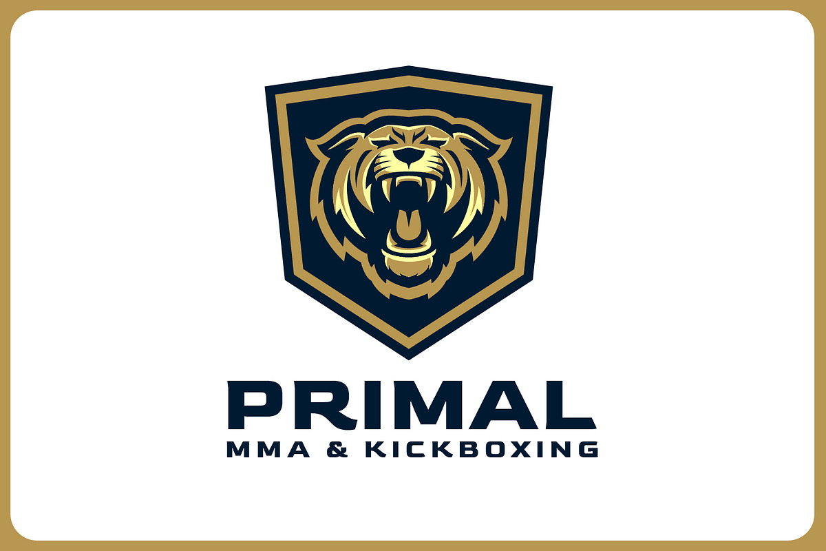 Aggressive Tiger in Shield Logo, a Templates & Theme by Suhandi (Photo 2 of 4)