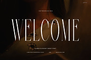 Welcome Elegant Serif Fonts, a Serif Font by Graphicxell (Thumbnail 1 of 8)