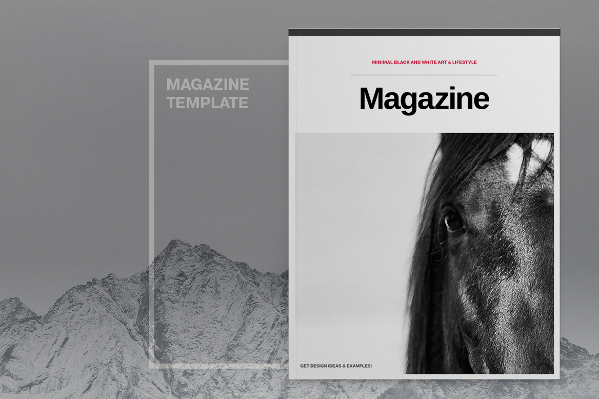 Grayscale Lifestyle Magazine Layout